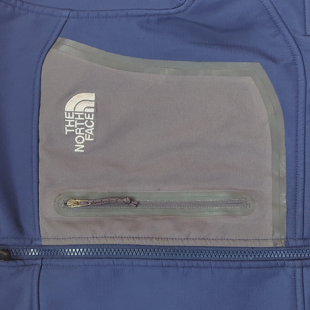 The North Face Apex Polartec Summit Series Jacket MEDIUM Blue Gray Pockets - Picture 13 of 16